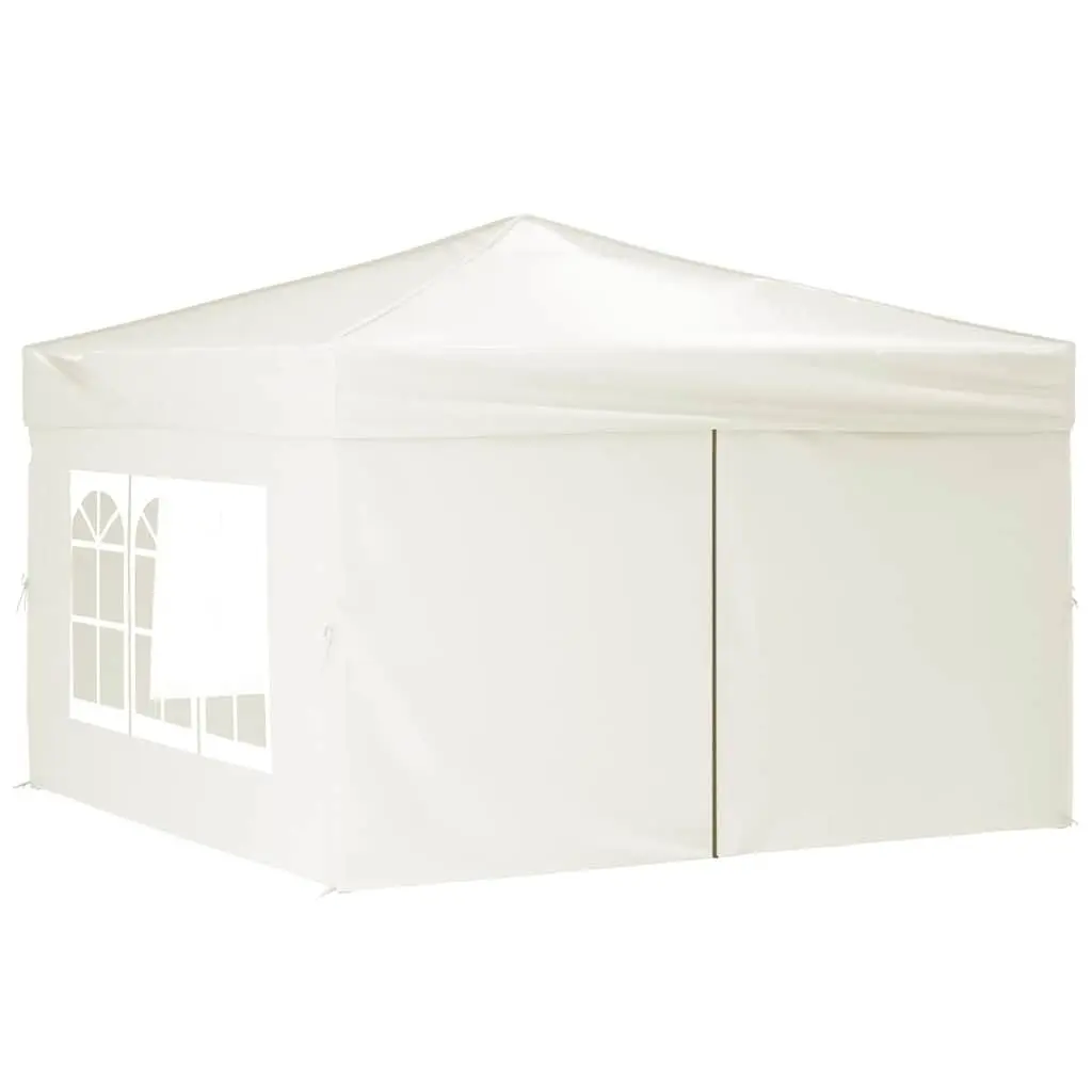 Folding Party Tent with Sidewalls Cream 3x3m Outdoor Canopy Gazebo