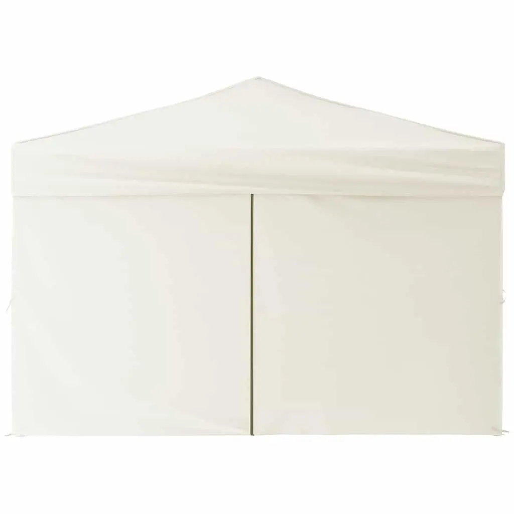 Folding Party Tent with Sidewalls Cream 3x3m Outdoor Canopy Gazebo