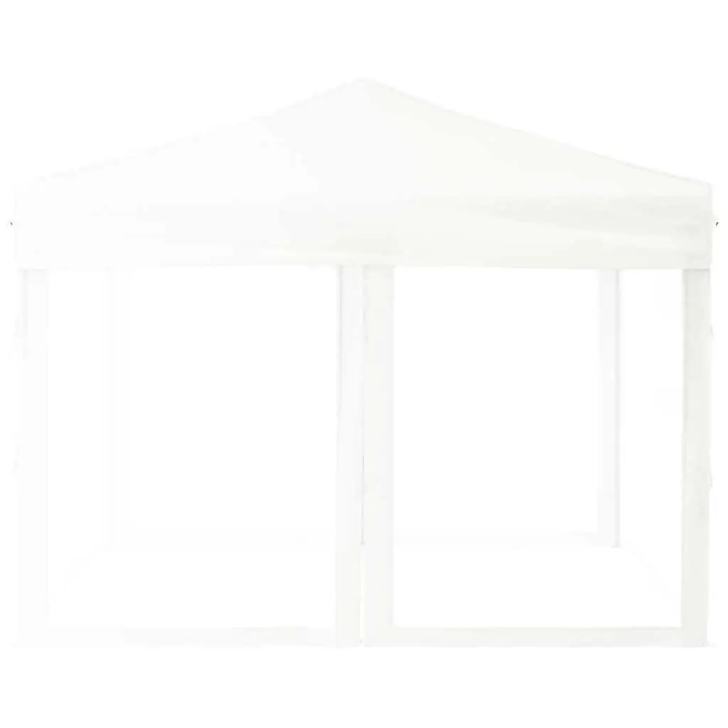 Folding Party Tent with Sidewalls White 3x3m Outdoor Canopy Gazebo Camping Event
