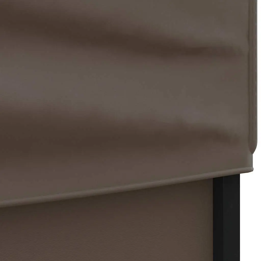 Folding Party Tent with Sidewalls Portable 3x3m Outdoor Canopy Gazebo Taupe