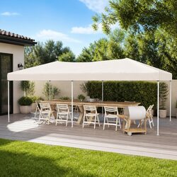 Your Perfect Outdoor Companion: Cream Folding Party Tent 3x6m