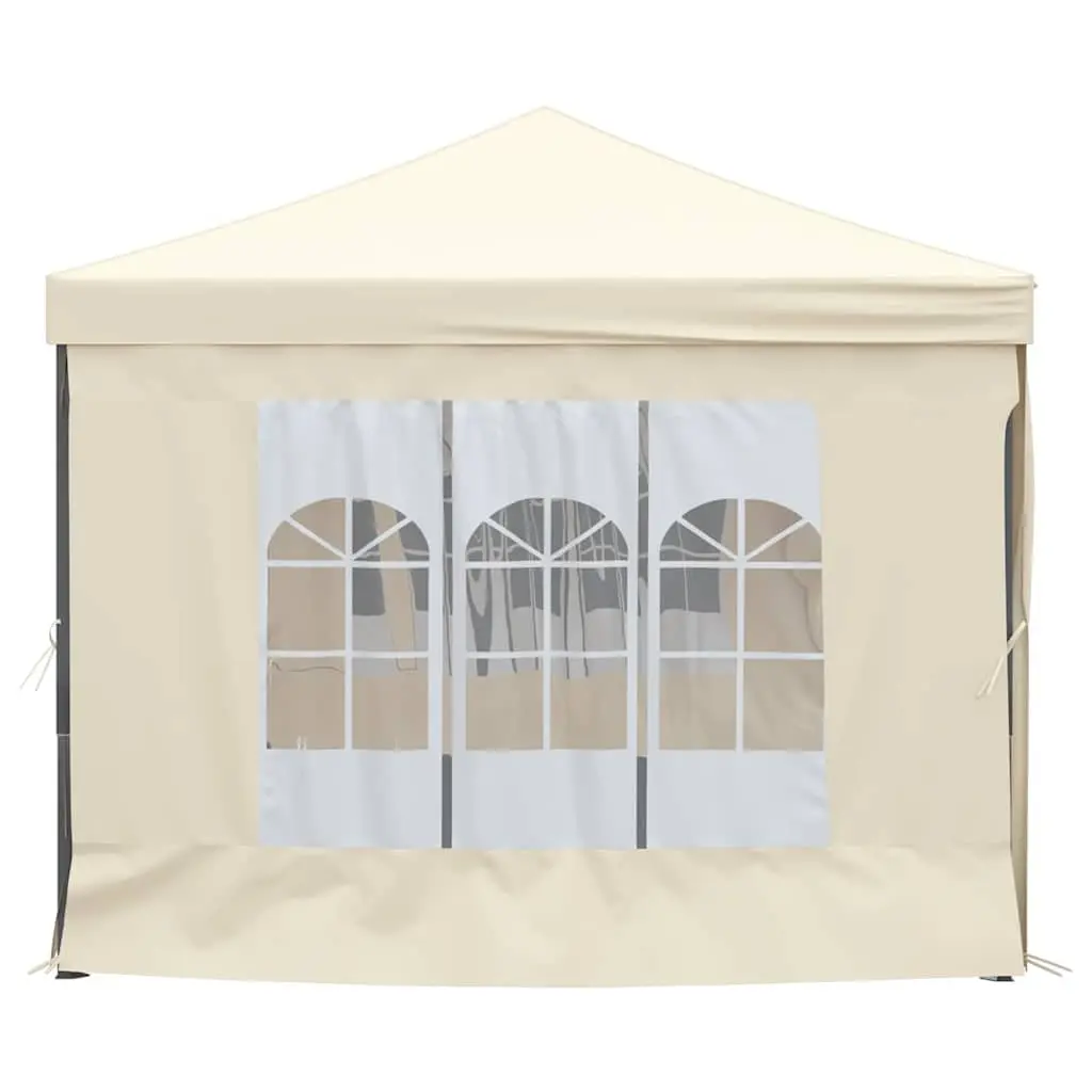 Folding Party Tent Cream 3x6m Outdoor Canopy Gazebo with Sidewalls