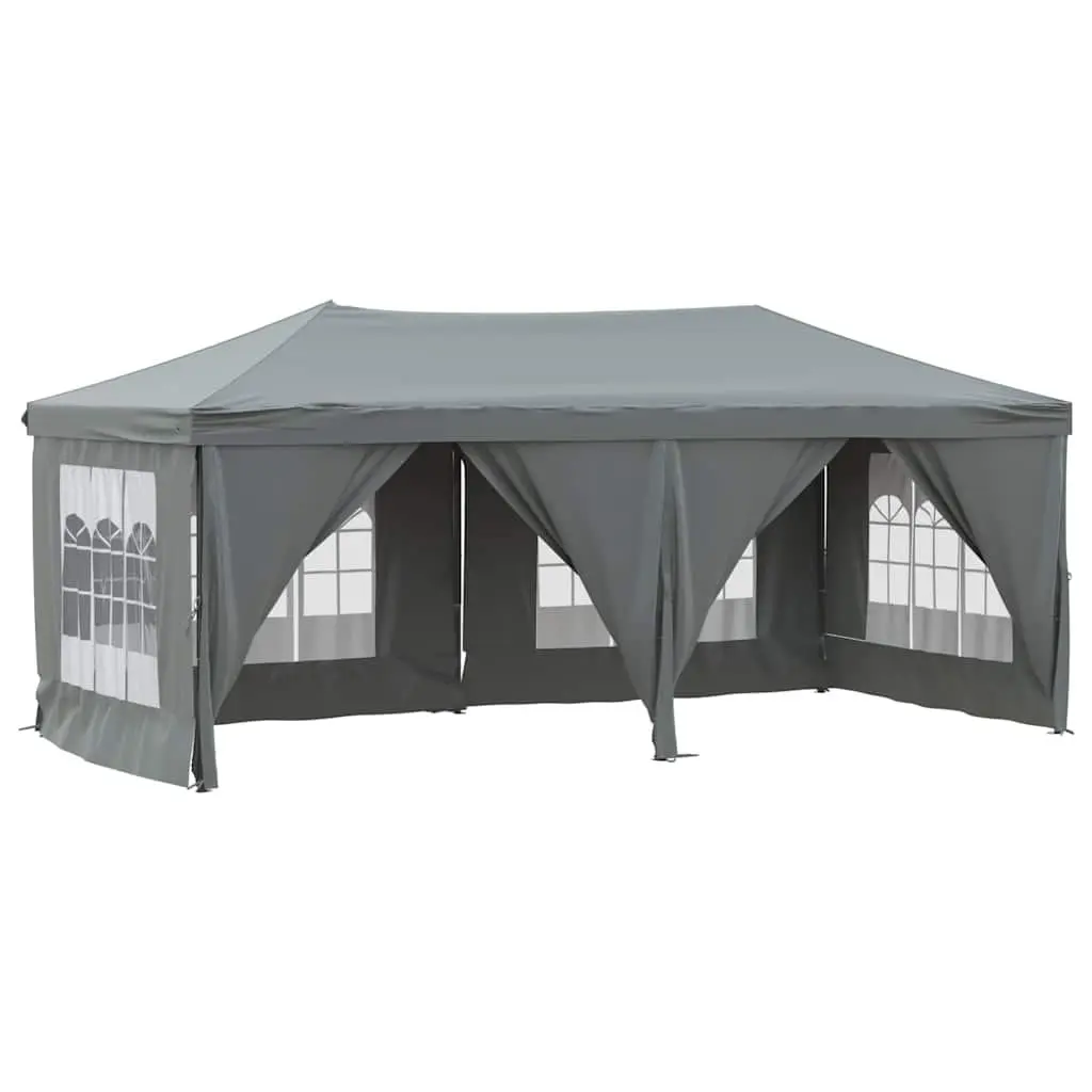 Folding Party Tent with Sidewalls Anthracite 3x6 m Outdoor Canopy