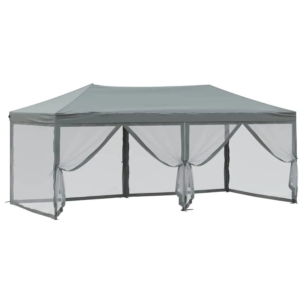 Folding Party Tent with Sidewalls Anthracite 3x6 m Outdoor Gazebo Canopy