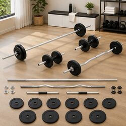Achieve Your Fitness Goals with a 30kg Dumbbell and Barbell Set