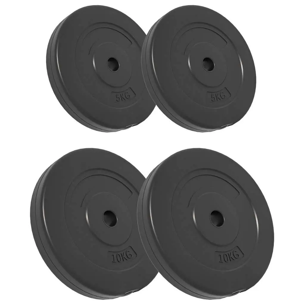 Weight Plates Cement 30 kg Home Gym Training 4 Piece