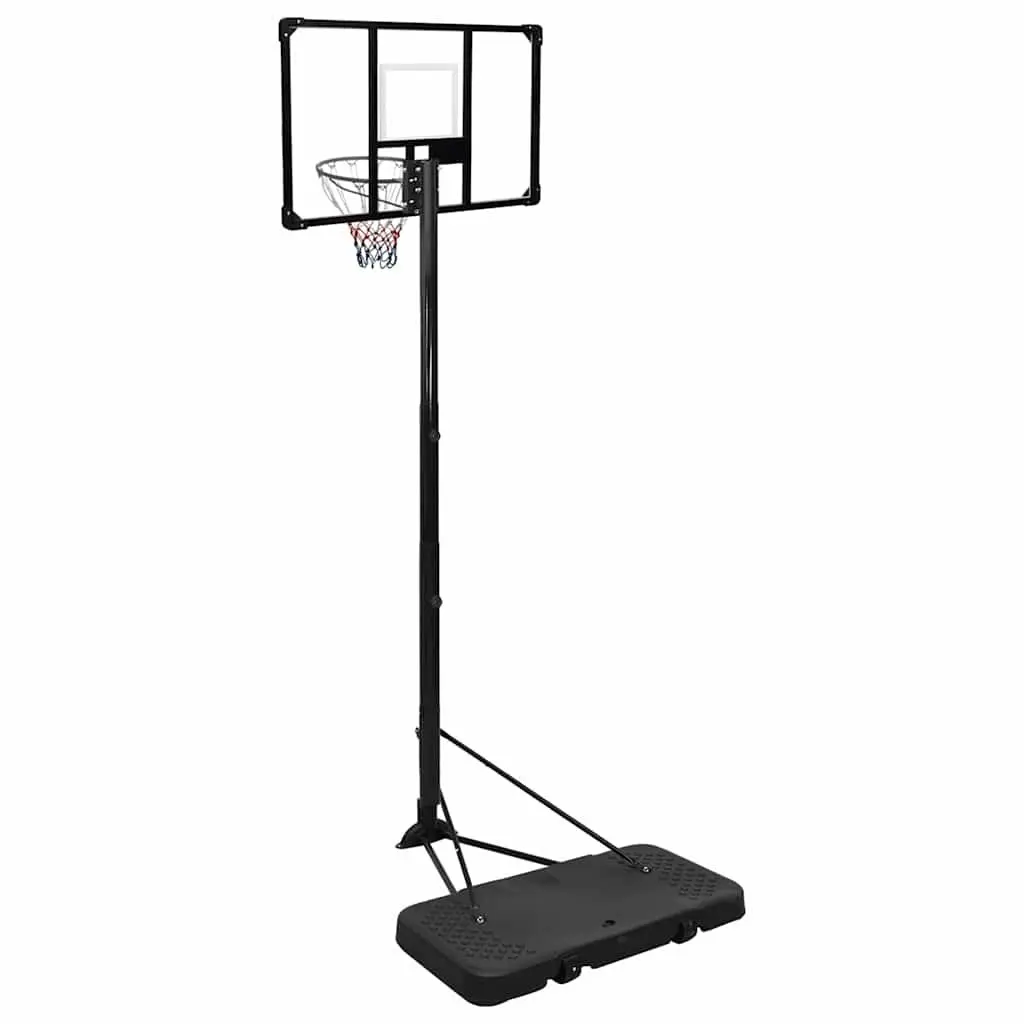 Basketball Hoop Stand Adjustable Transparent Polycarbonate 256-361cm