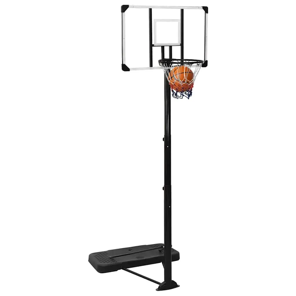 Basketball Hoop Stand Adjustable Transparent Polycarbonate 256-361cm