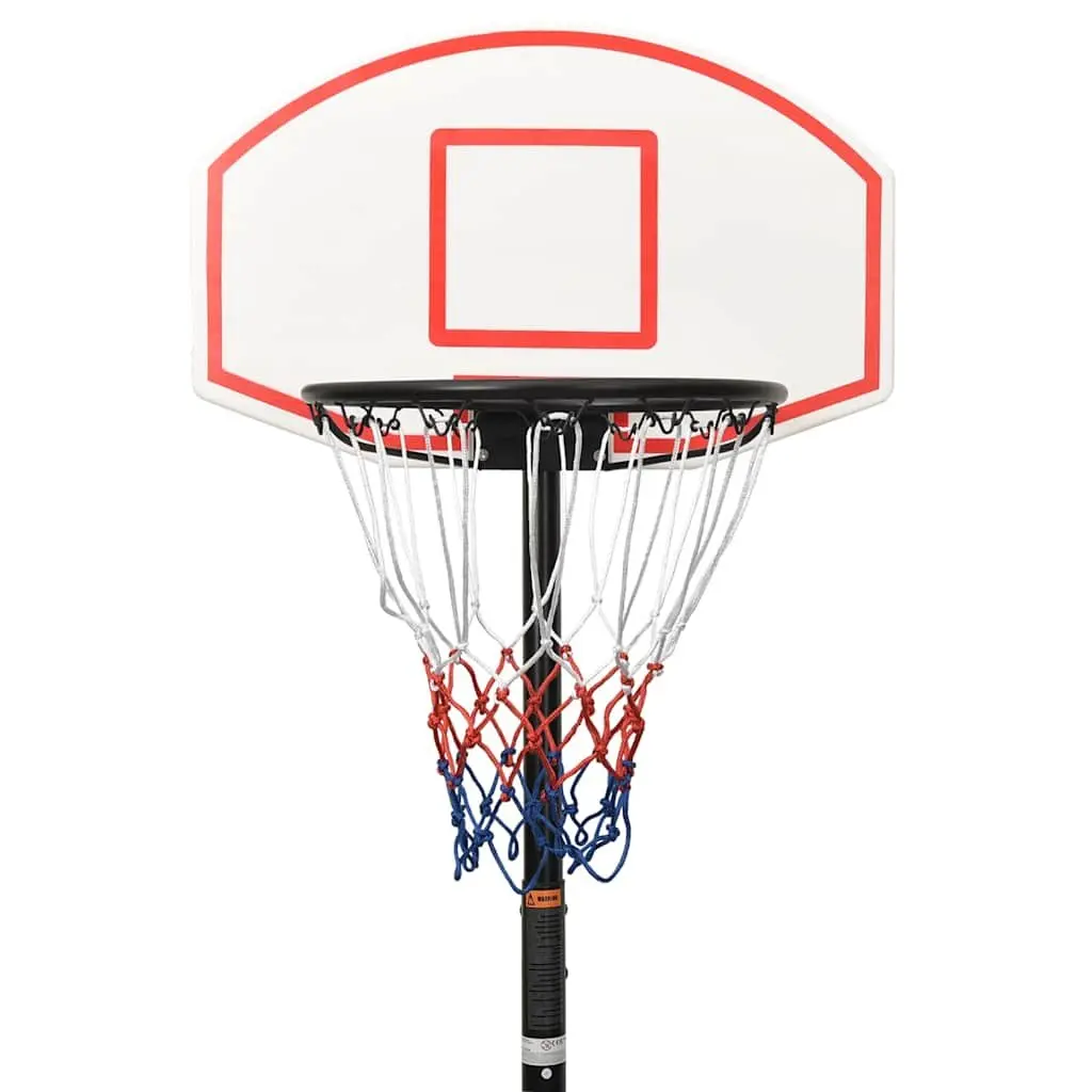 Adjustable Basketball Stand Portable Hoop Height 216-250cm White