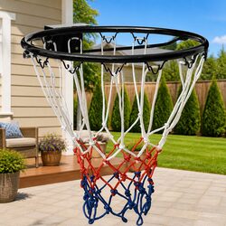 Your Basketball Rim: 39 cm Steel Frame, Nylon Net
