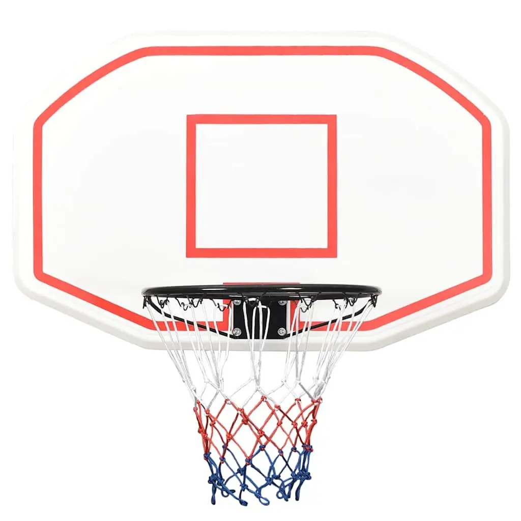 Basketball Backboard Wall-Mounted White 109x71cm Indoor Outdoor Game Practice