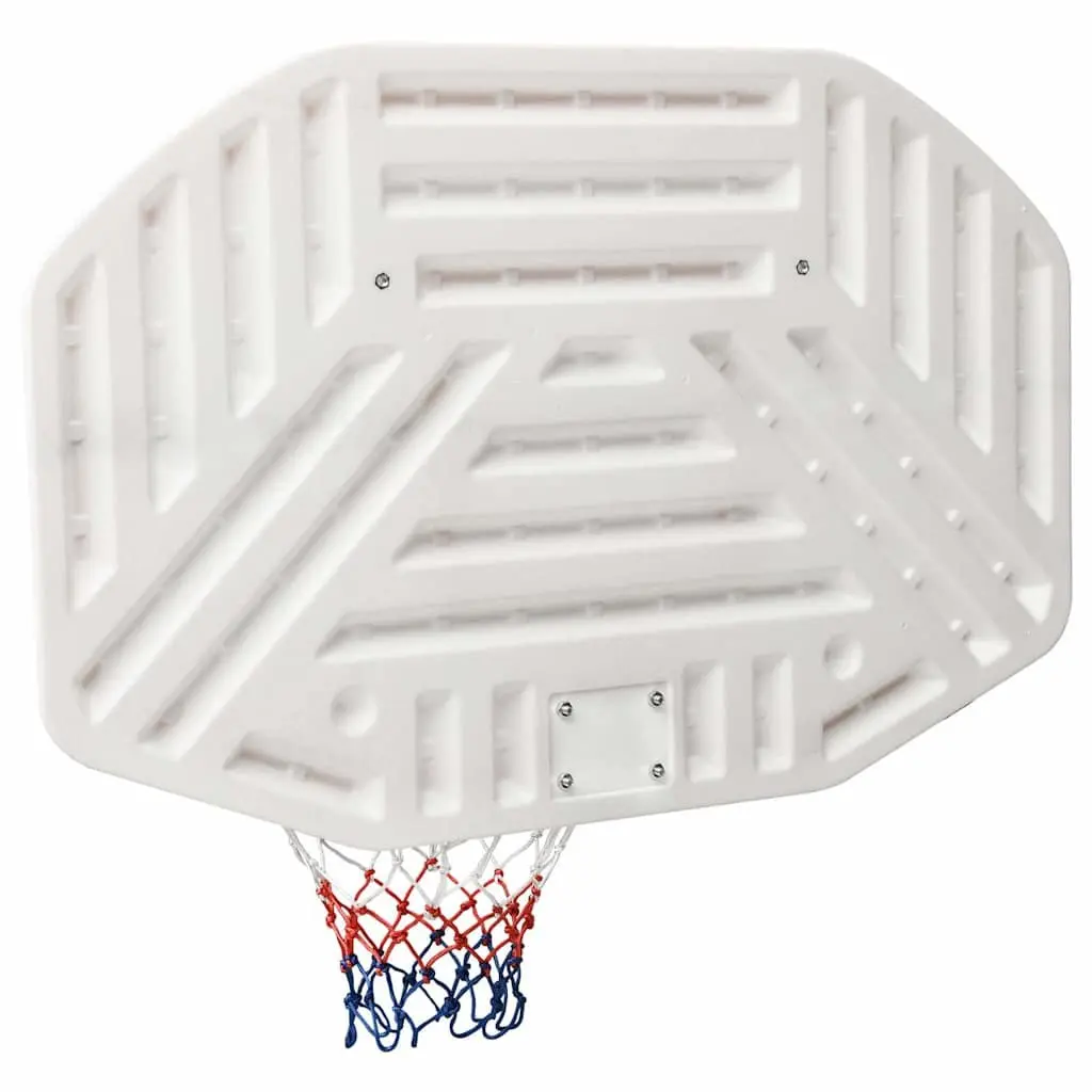 Basketball Backboard Wall-Mounted White 109x71cm Indoor Outdoor Game Practice