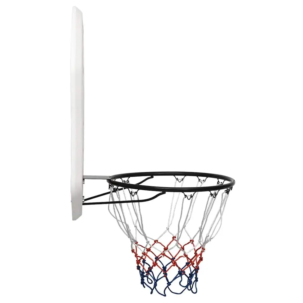 Basketball Backboard Wall-Mounted White 109x71cm Indoor Outdoor Game Practice