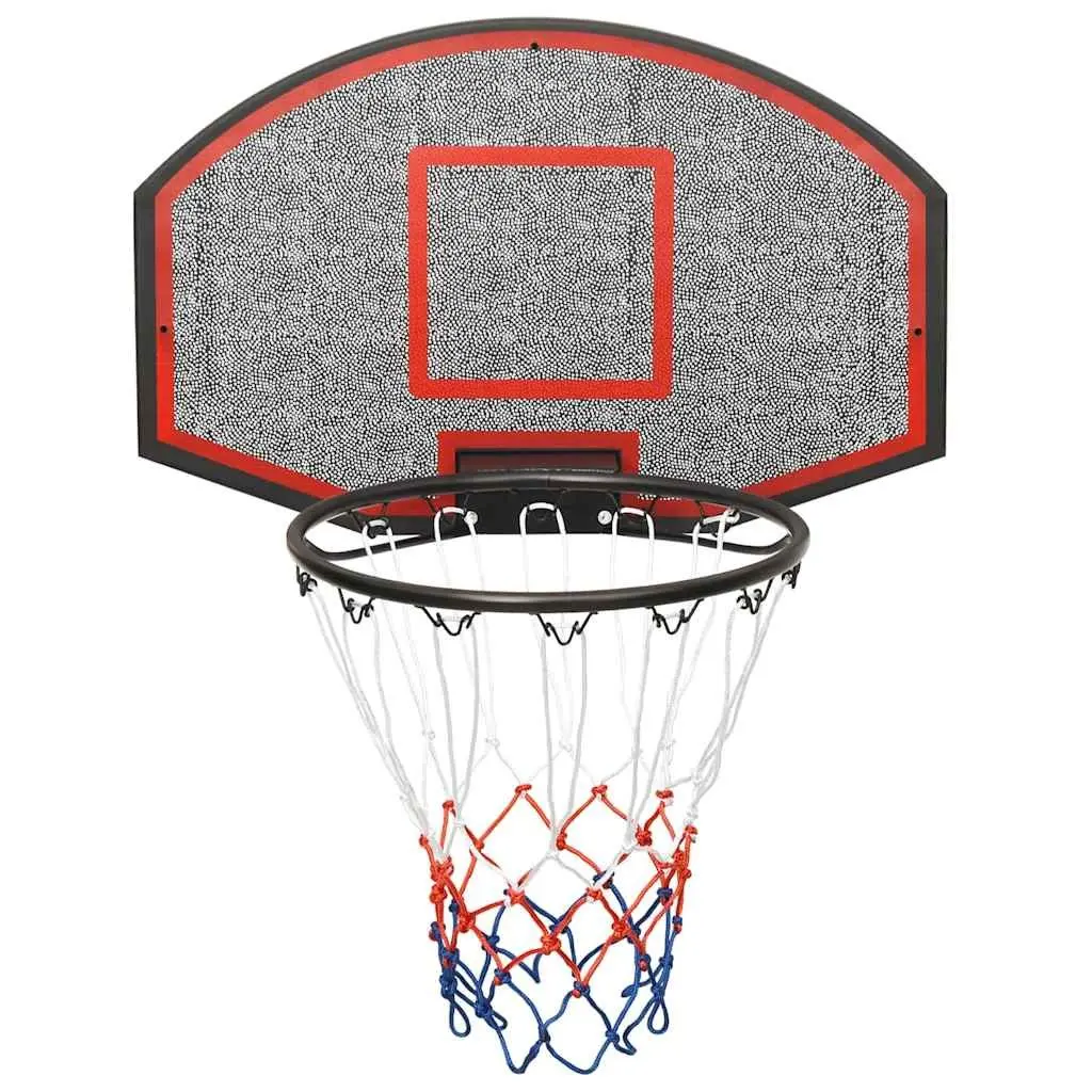Basketball Backboard Wall-Mounted Black 71x45cm Indoor Outdoor Practice