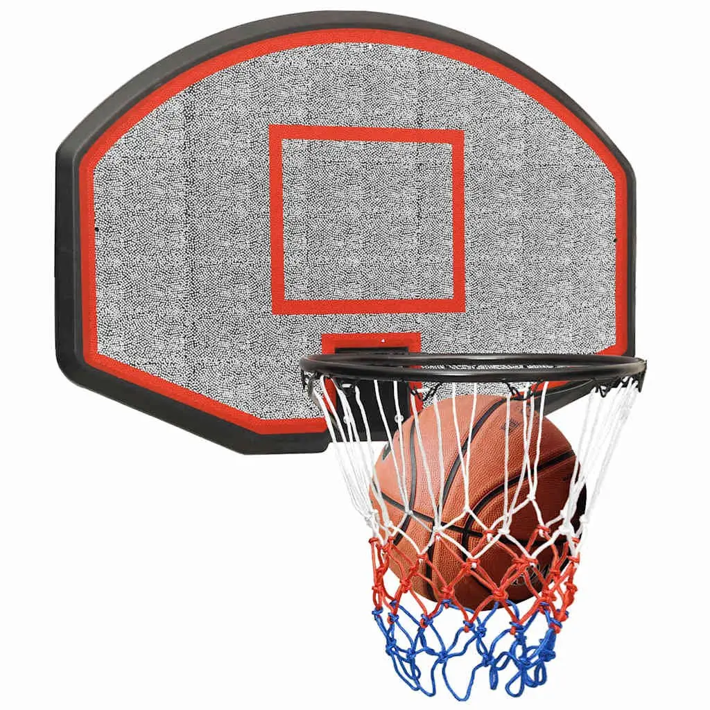 Basketball Backboard Wall-Mounted Black 71x45cm Indoor Outdoor Practice