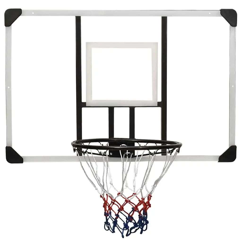 Transparent Basketball Backboard 106x69cm Wall-Mounted Durable for Indoor Outdoor Play