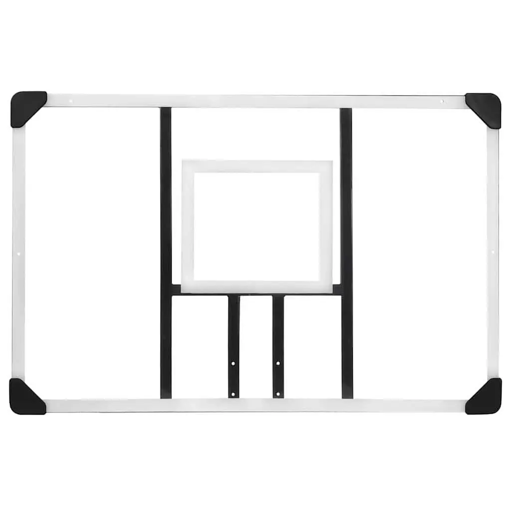 Transparent Basketball Backboard 106x69cm Wall-Mounted Durable for Indoor Outdoor Play