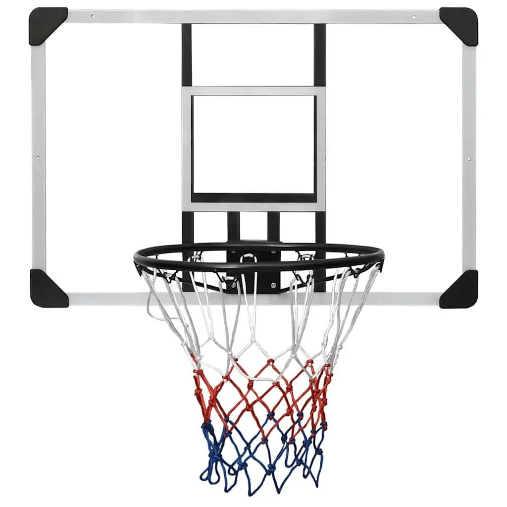Polycarbonate Basketball Backboard Transparent 90x60cm Wall-Mounted