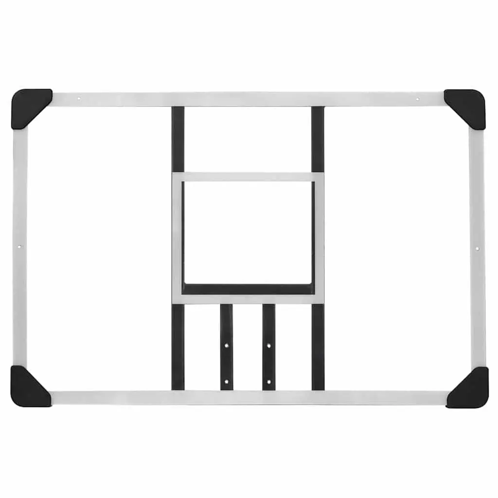 Polycarbonate Basketball Backboard Transparent 90x60cm Wall-Mounted