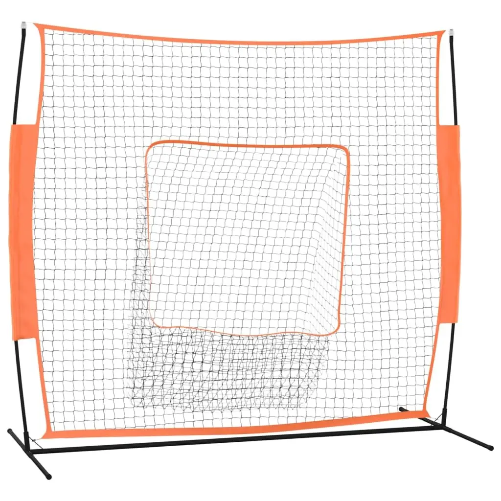 Baseball Practice Net Portable Training Aid Steel Frame Backyard Garden Softball