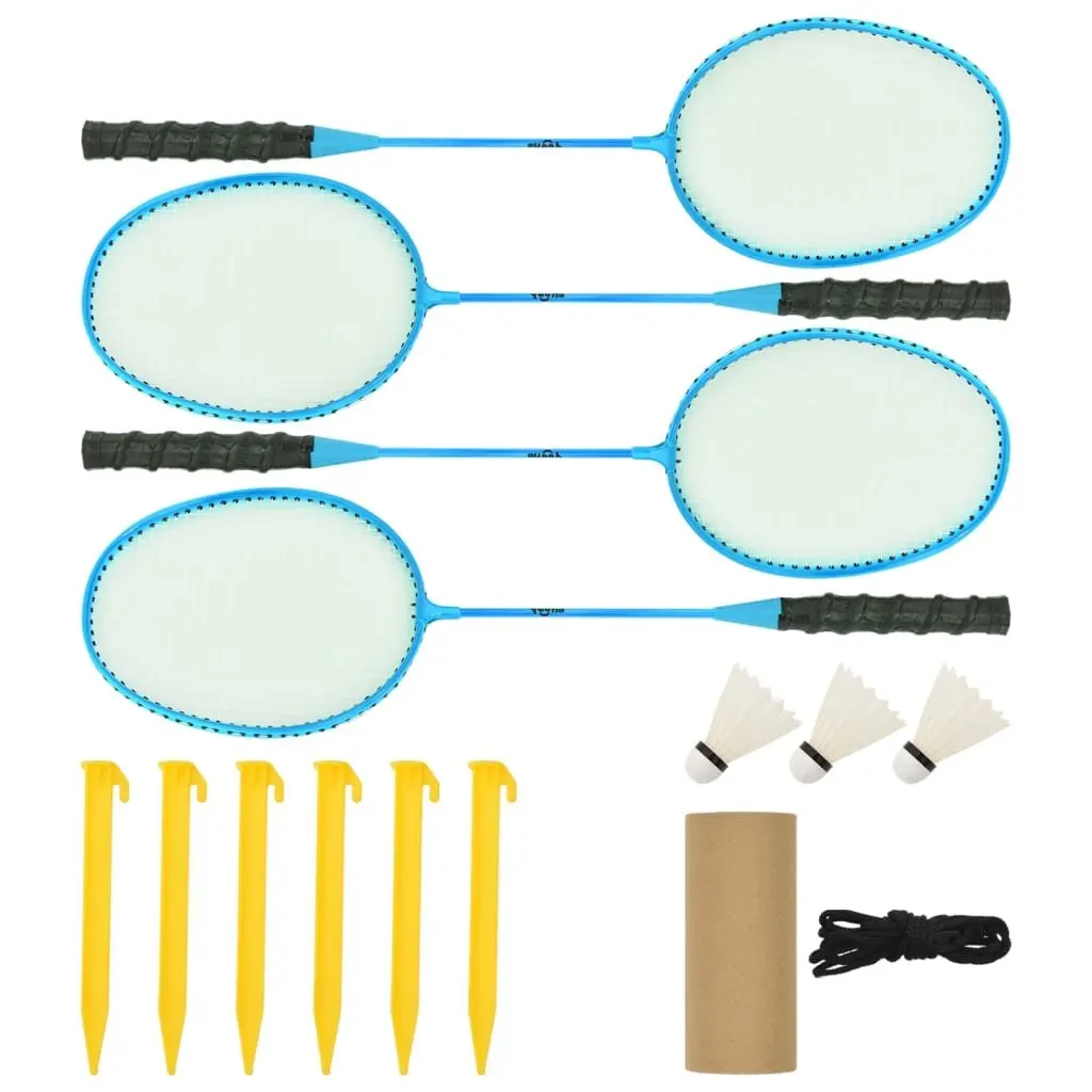 Badminton Net Portable UV Resistant PE Fabric 600x155 cm Yellow Black