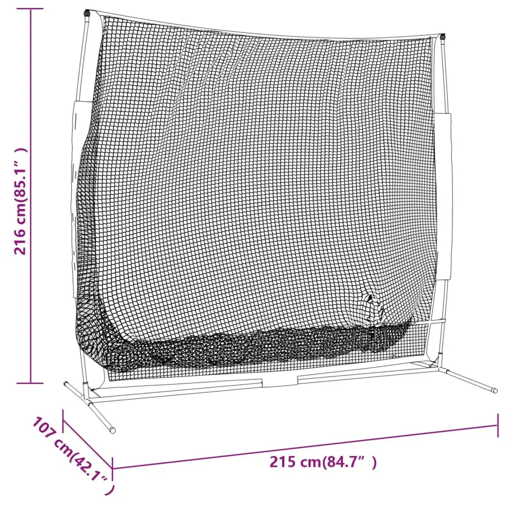 Baseball Batting Net Portable Practice Training Backstop Softball Fielding
