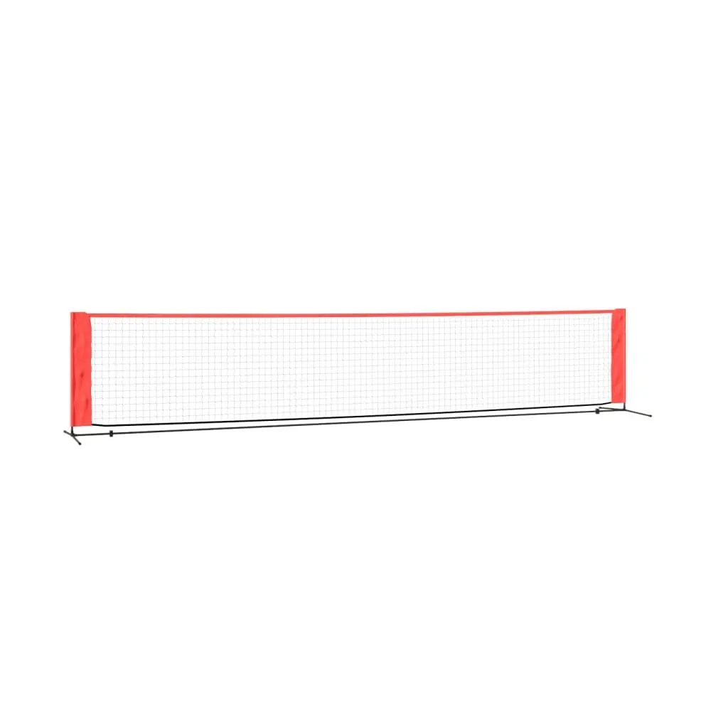 Tennis Net Polyester Black Red Outdoor Backyard Garden Practice Training