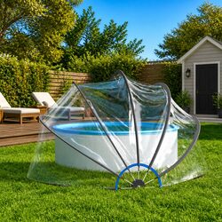 Explore the 406x203 cm Pool Dome Shelter for Your Pool
