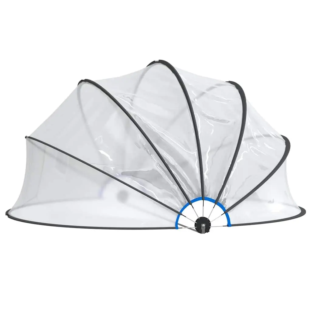 Pool Dome Transparent PVC Cover 406x203 cm Shelter Enclosure Protection
