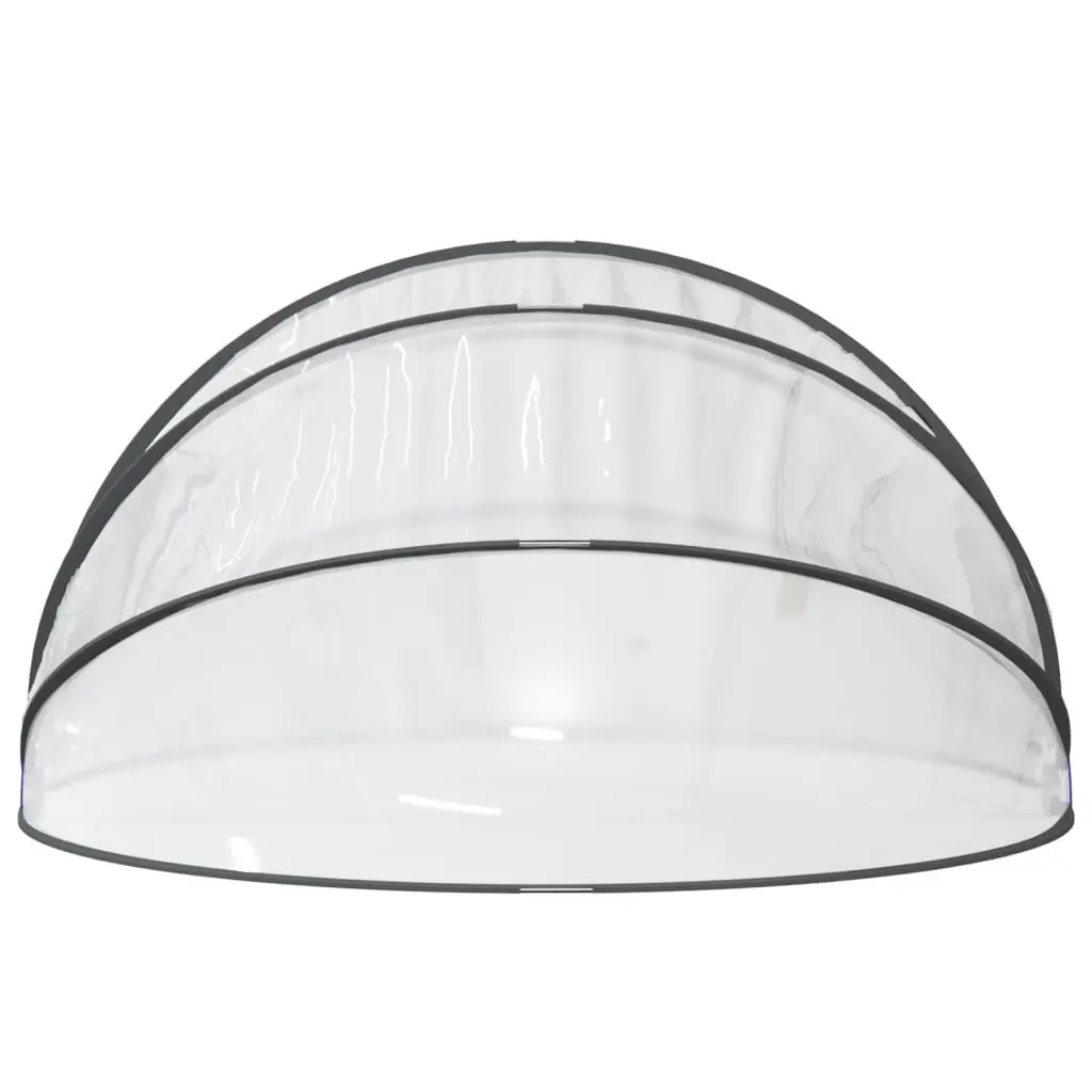 Pool Dome Transparent PVC Cover 406x203 cm Shelter Enclosure Protection