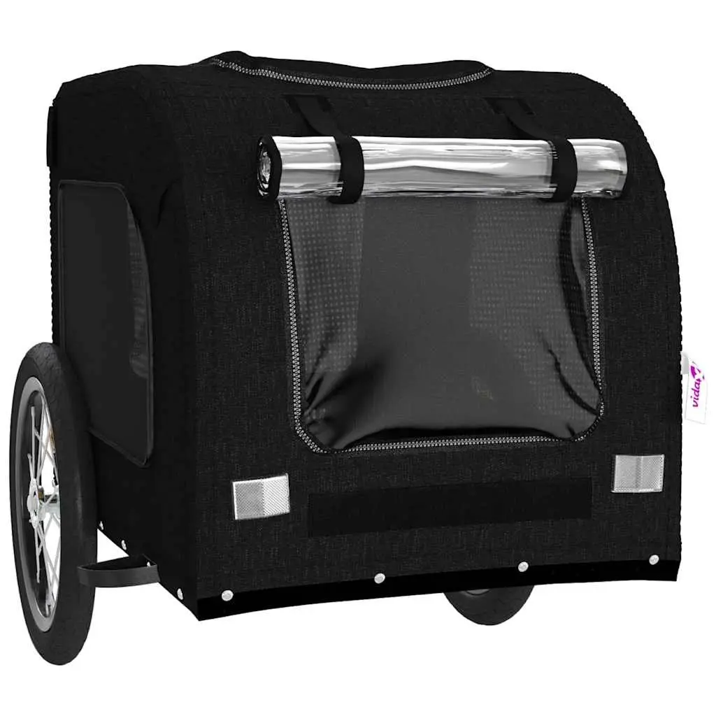 Pet Bike Trailer Oxford Fabric Iron Frame Small Dogs Cargo Bicycle Attachment