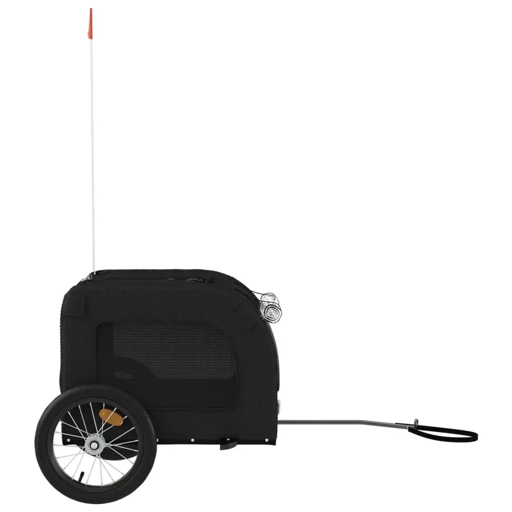 Pet Bike Trailer Oxford Fabric Iron Frame Small Dogs Cargo Bicycle Attachment