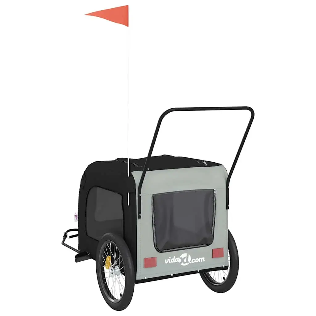 Pet Bike Trailer Bicycle Cargo Carrier Dog Cat Stroller Tow Behind Attachment