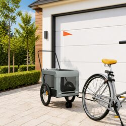Friendly Pet Bike Trailer with Push Bar for Small Dogs