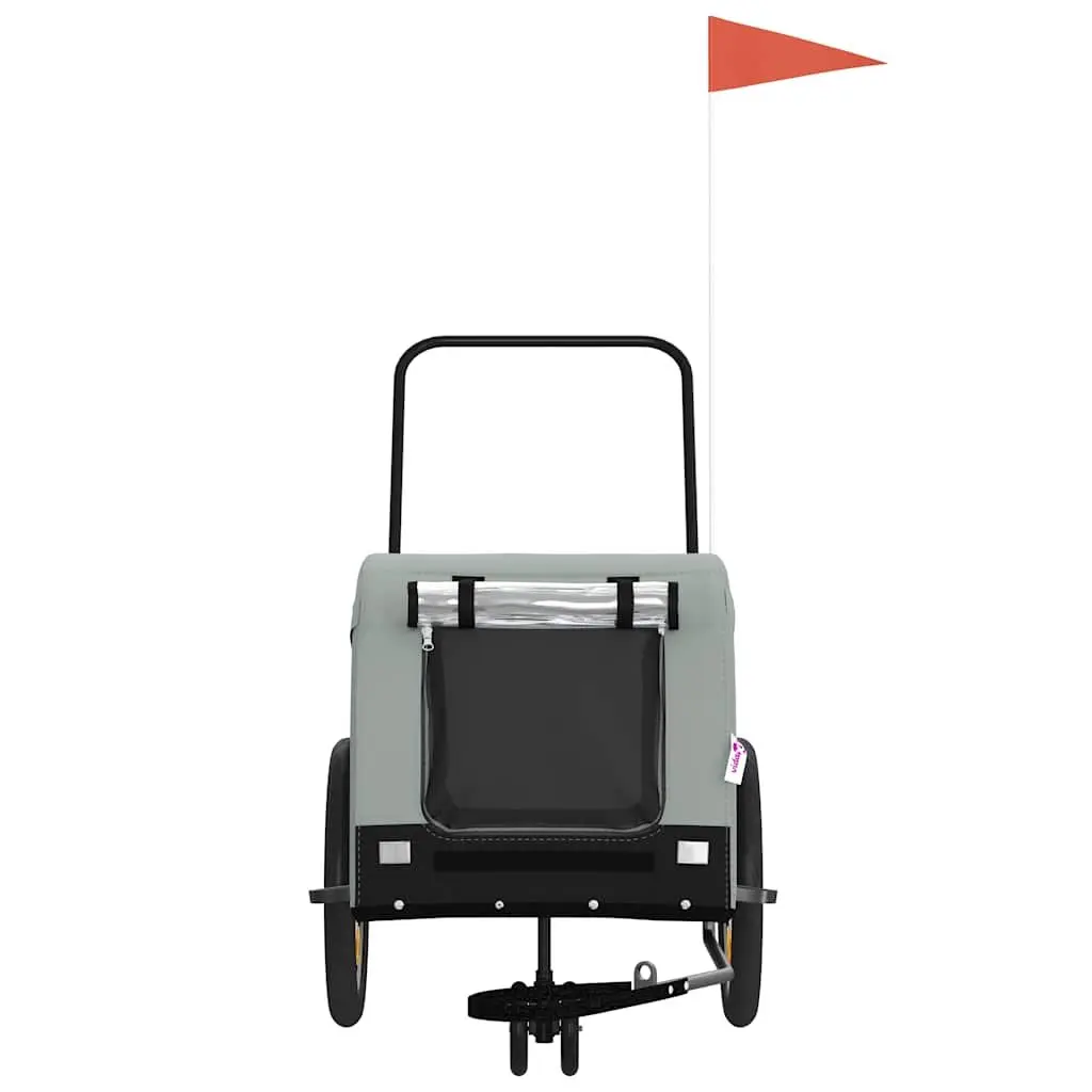 Pet Bike Trailer Oxford Fabric Iron Frame for Small Dogs Cats
