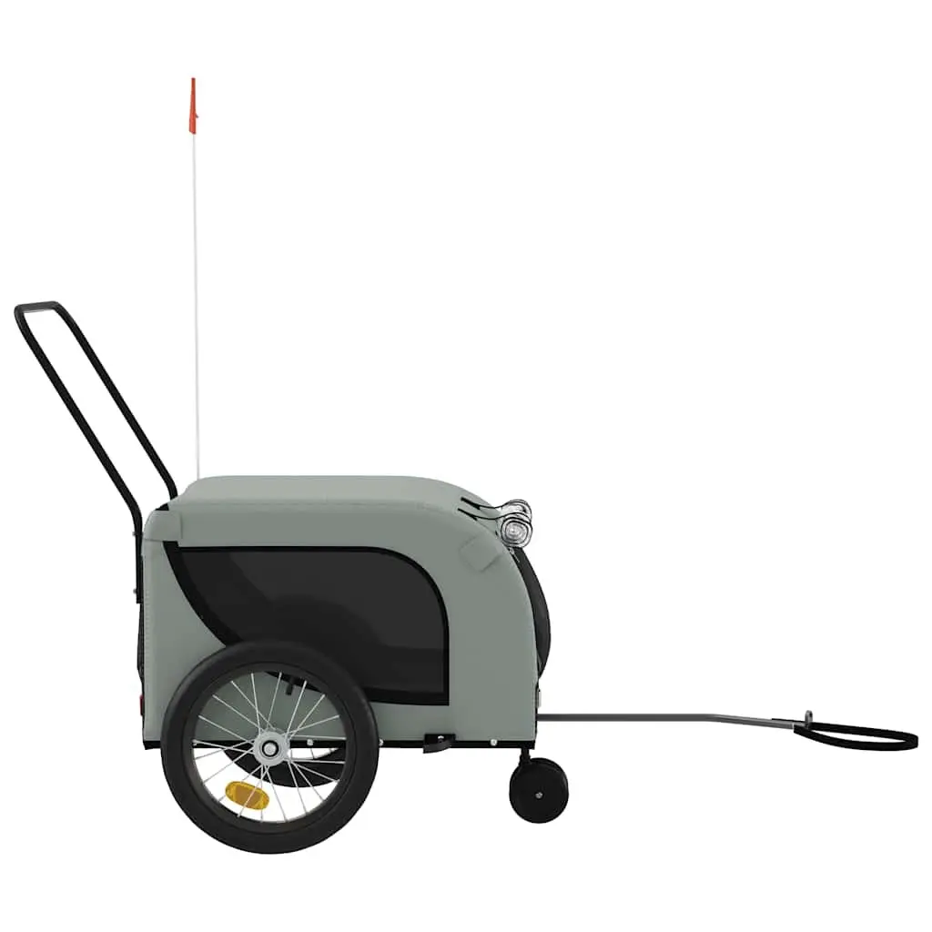Pet Bike Trailer Oxford Fabric Iron Frame for Small Dogs Cats