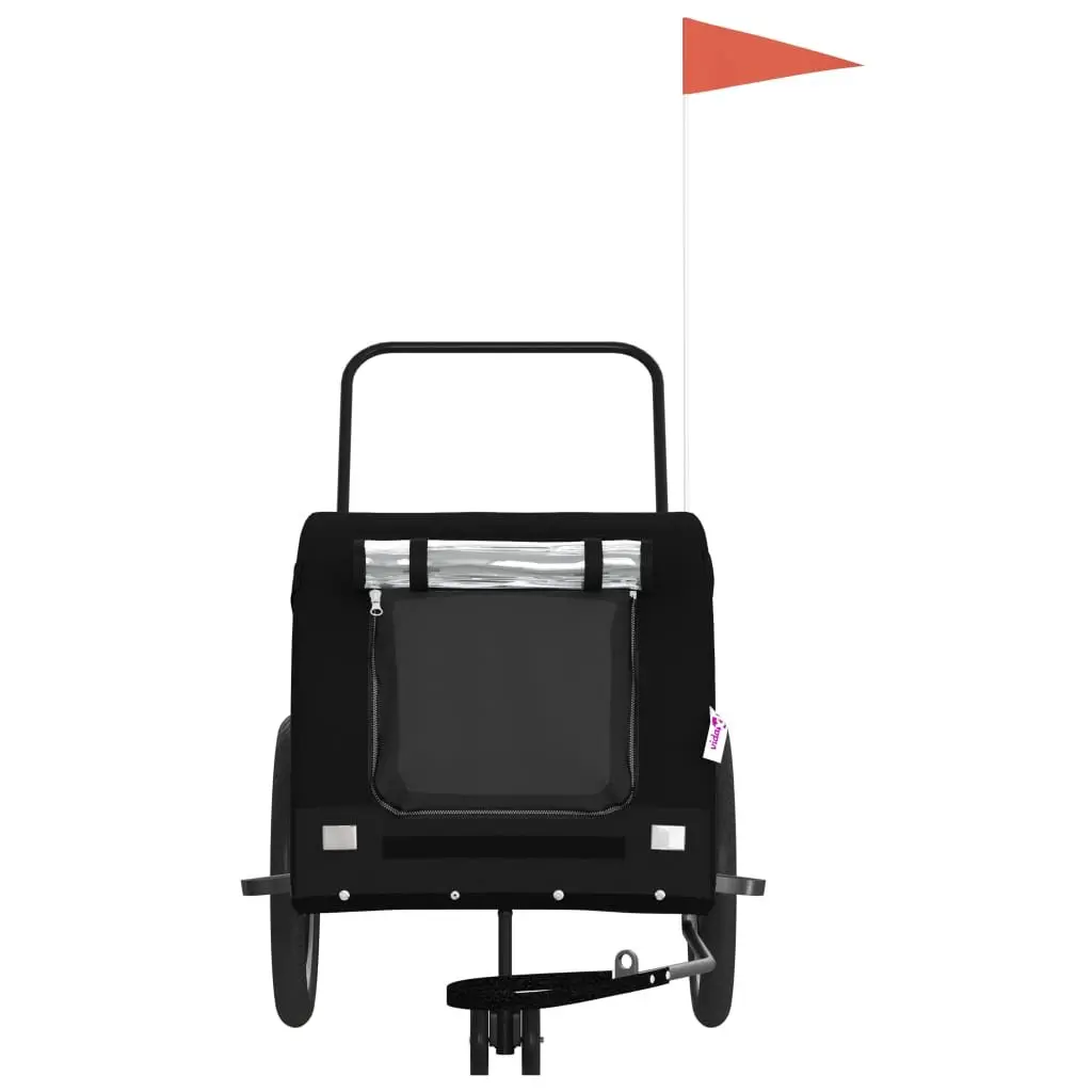 Pet Bike Trailer Black Carrier Cycle Attachment Small Dogs Pets Outdoor Travel