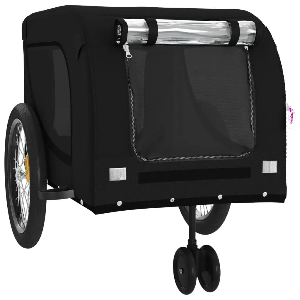 Pet Bike Trailer Black Carrier Cycle Attachment Small Dogs Pets Outdoor Travel