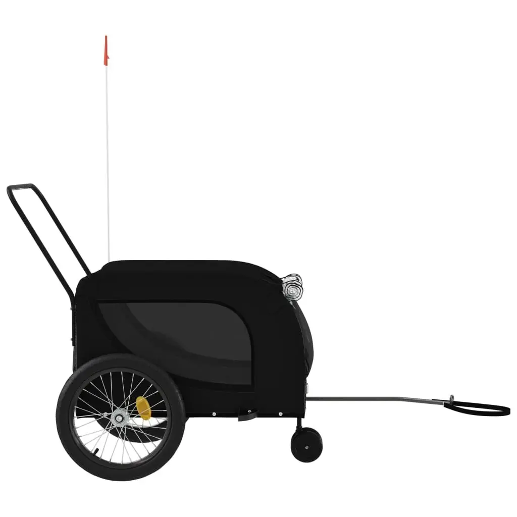 Pet Bike Trailer Black Carrier Cycle Attachment Small Dogs Pets Outdoor Travel
