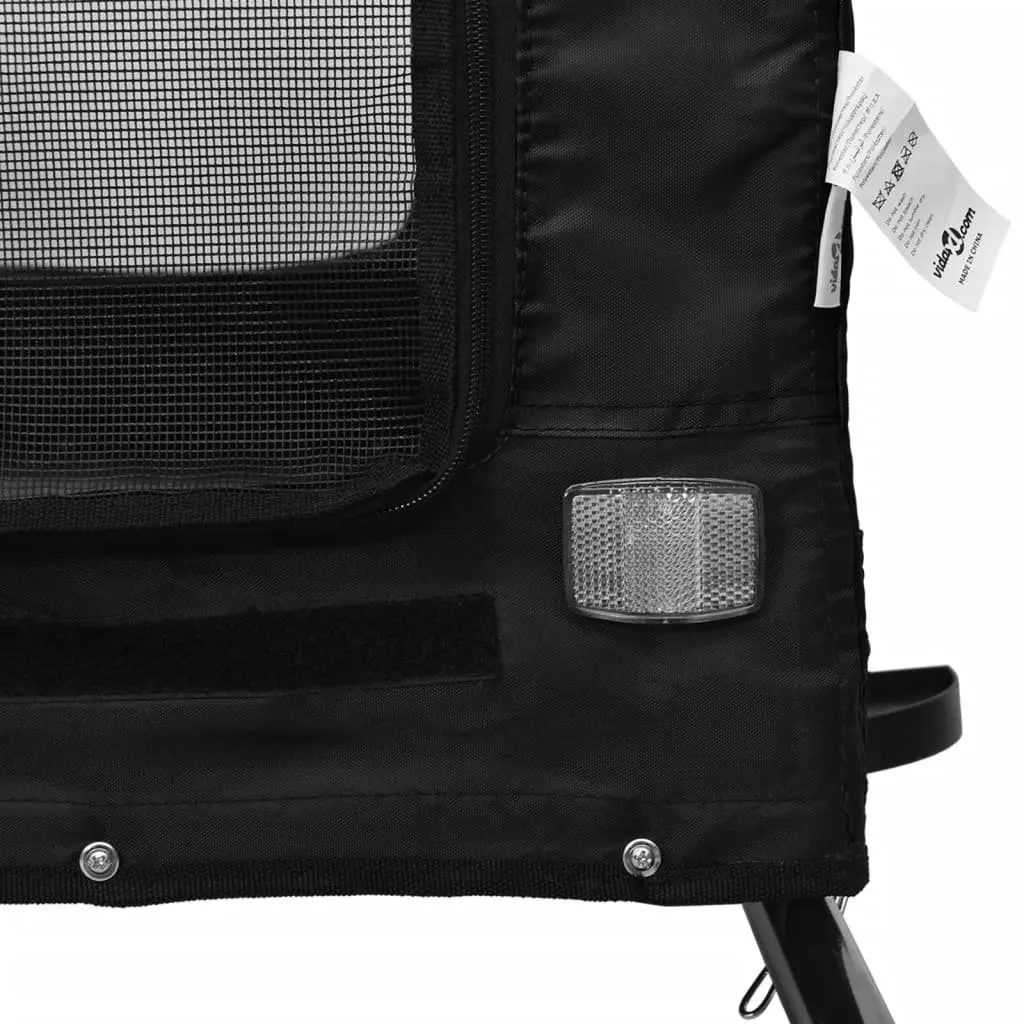 Pet Bike Trailer Black Carrier Cycle Attachment Small Dogs Pets Outdoor Travel