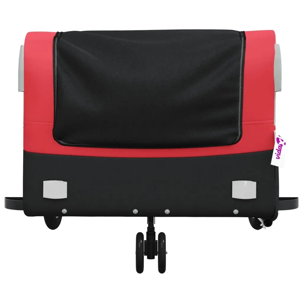Bike Trailer Heavy Duty Iron Red 45kg Load Capacity