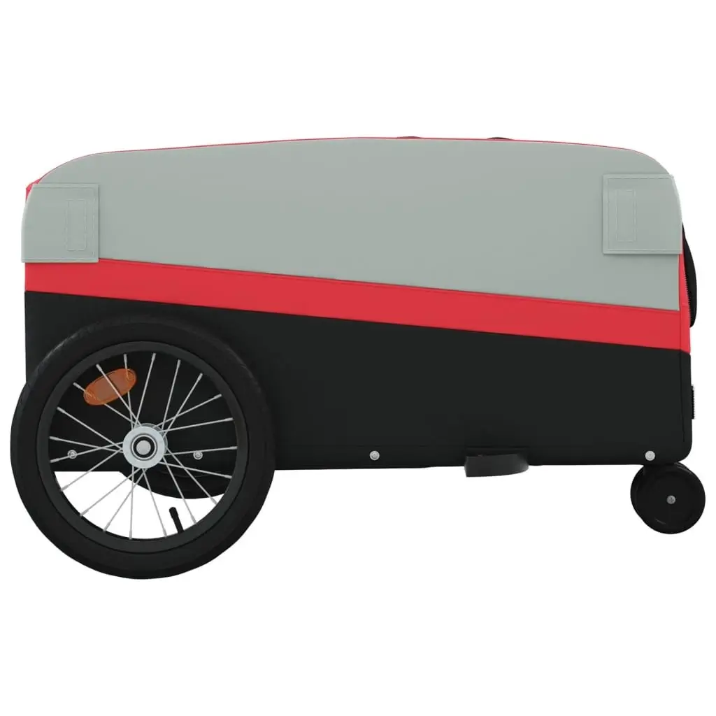 Bike Trailer Heavy Duty Iron Red 45kg Load Capacity