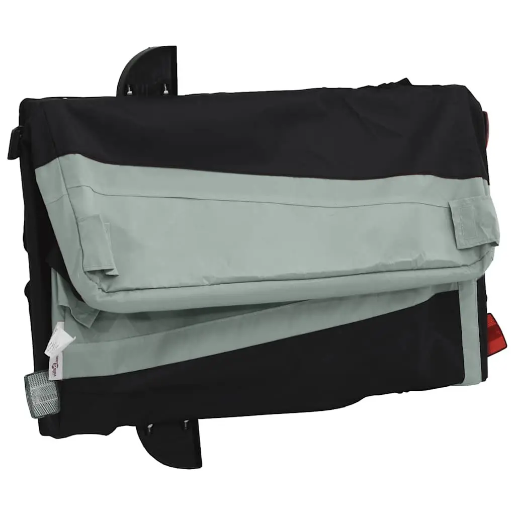 Bike Trailer Sturdy Iron Construction 45kg Load Capacity Grey