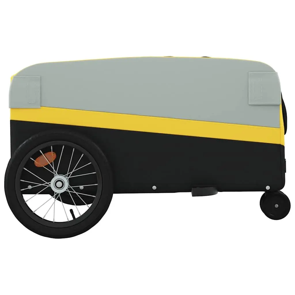 Bike Trailer Heavy Duty Yellow Cargo Cart 45kg Load Capacity
