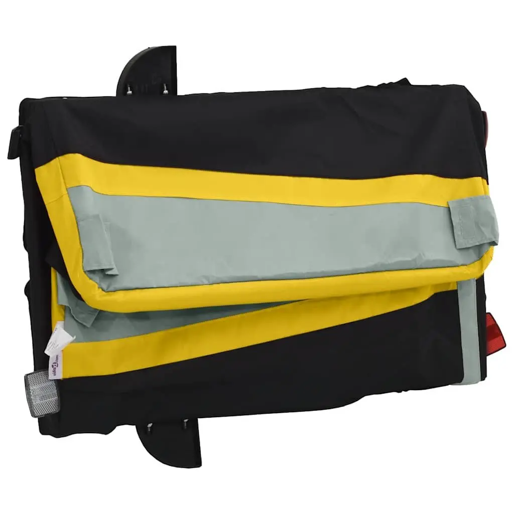 Bike Trailer Heavy Duty Yellow Cargo Cart 45kg Load Capacity