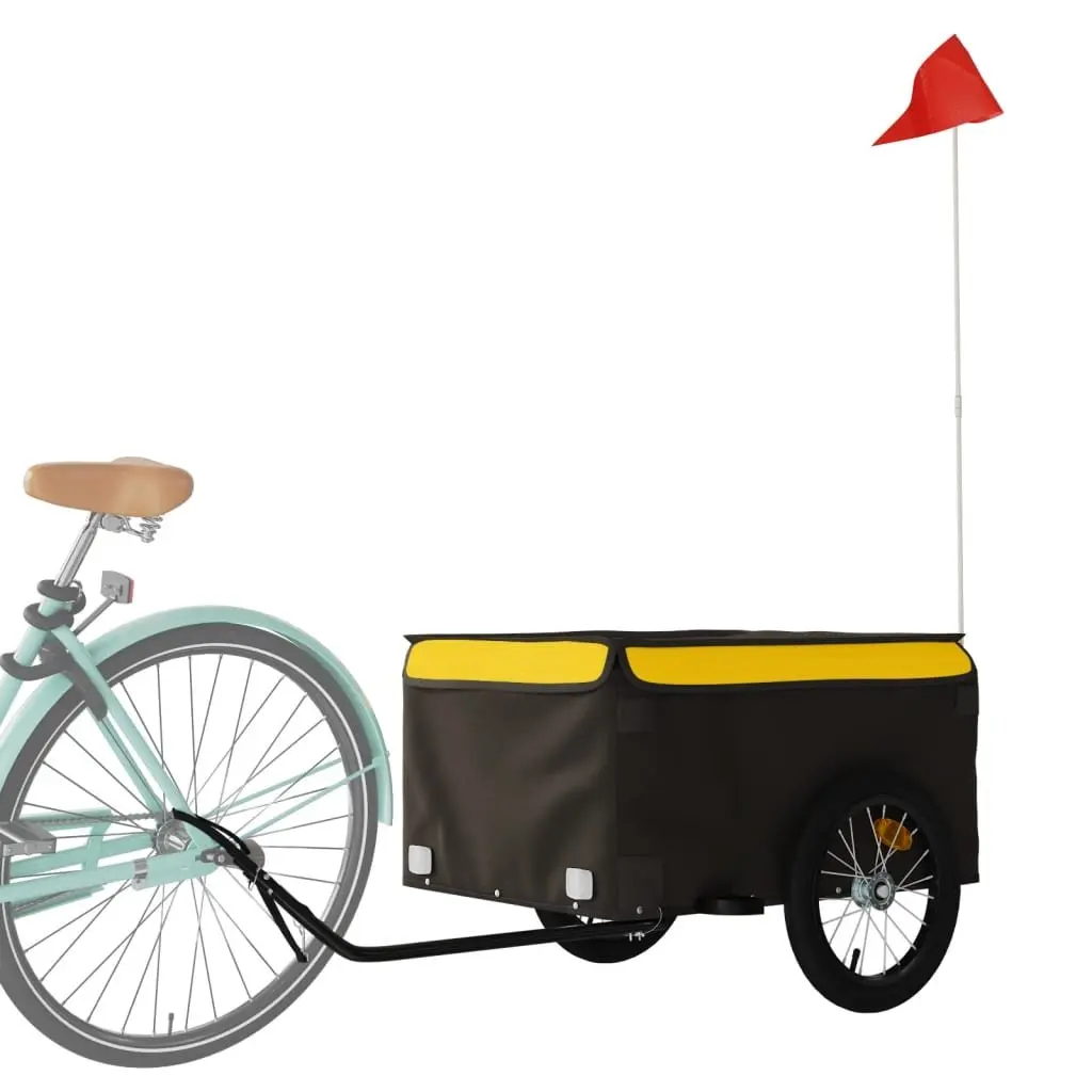 Bike Trailer Heavy Duty Iron Cart 45kg Load Capacity