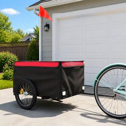 Your Friendly Black Iron Bike Trailer for Easy Hauling