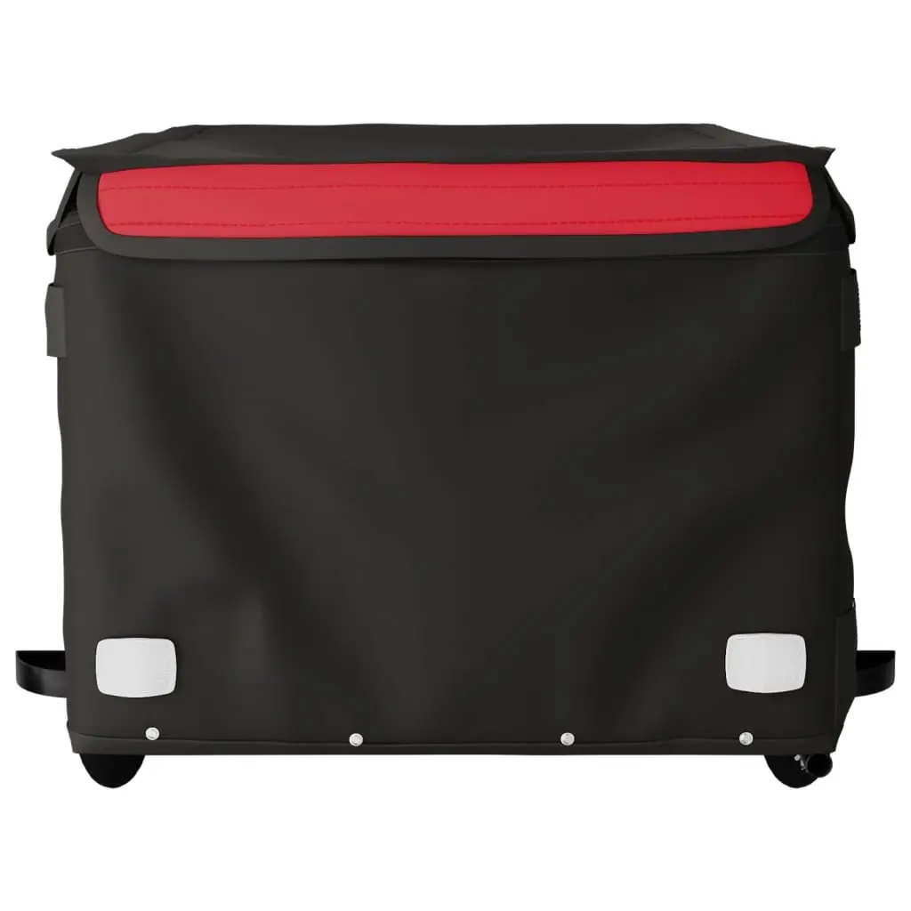 Bike Trailer Black Iron Heavy Duty Cargo Cart Bicycle Hauling Tow Bar Safety