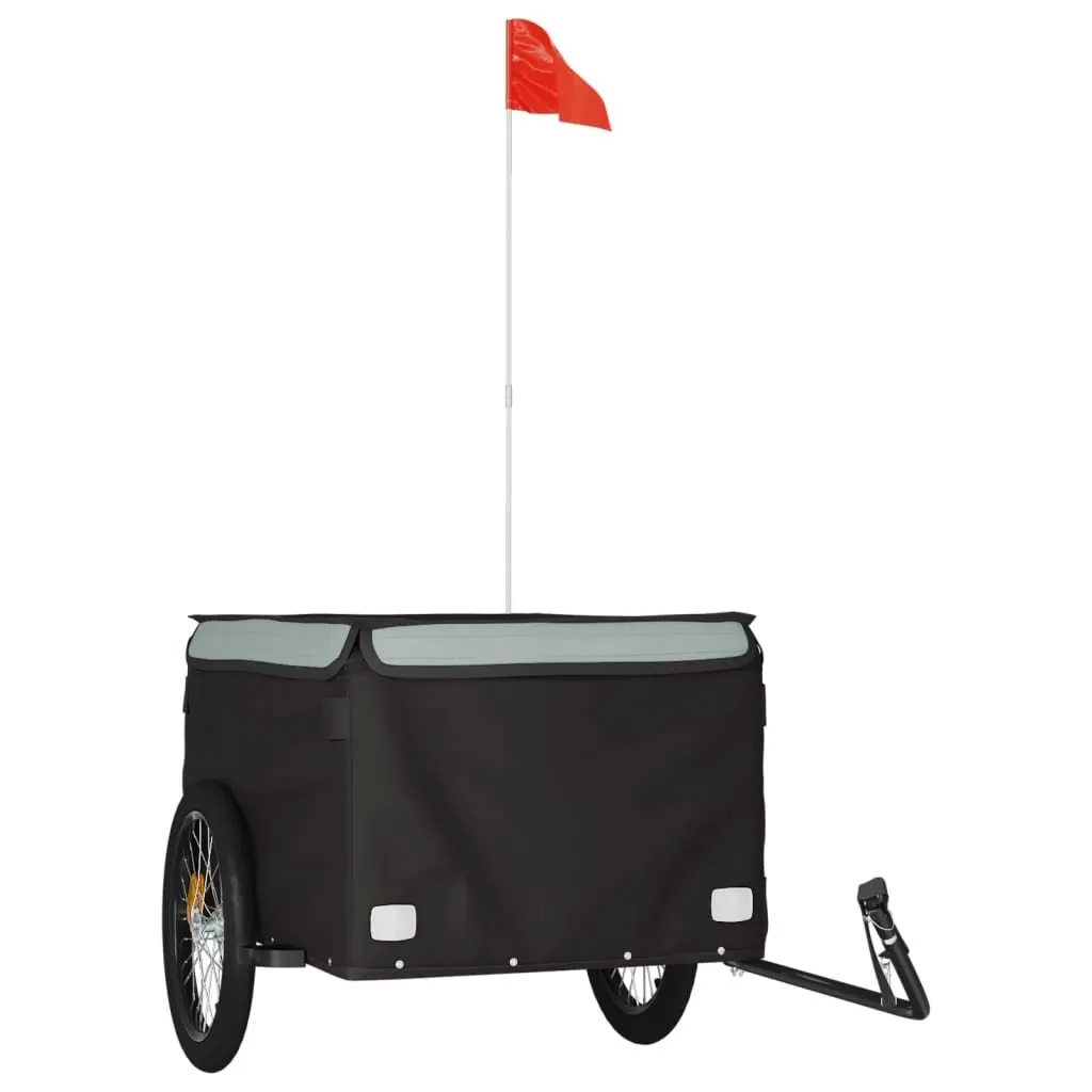 Bike Trailer Heavy Duty Iron Cargo Cart 45kg Load Capacity