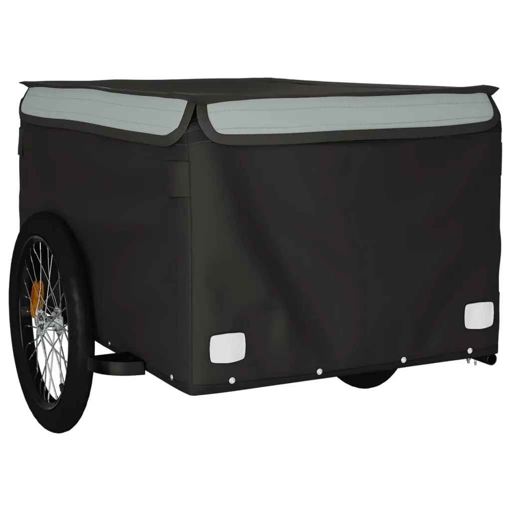 Bike Trailer Heavy Duty Iron Cargo Cart 45kg Load Capacity